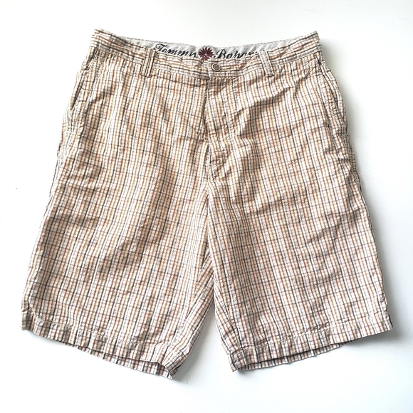 Tommy Bahama Paradise Nation Plaid Shorts Size 32 - Picture 1 of 14